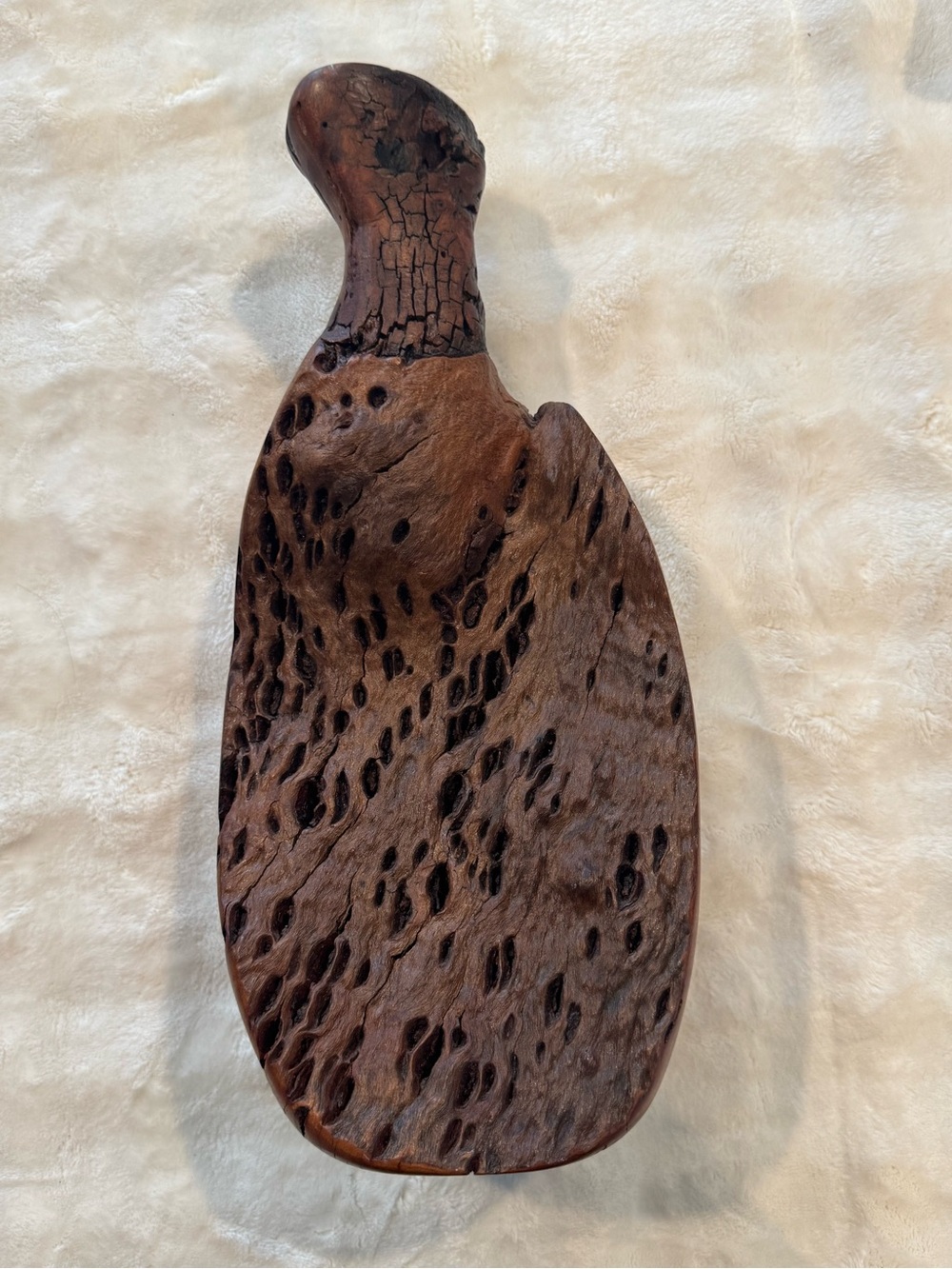 Hand Carved Burl Wood Sculpture